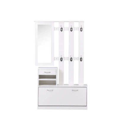 Viva Elite Entryway Command Center - Multi-Functional Cabinet with Mirror