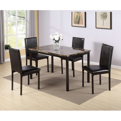 Viva Marcellus Collection: The Marcellus Metro 5-Piece Dining Ensemble