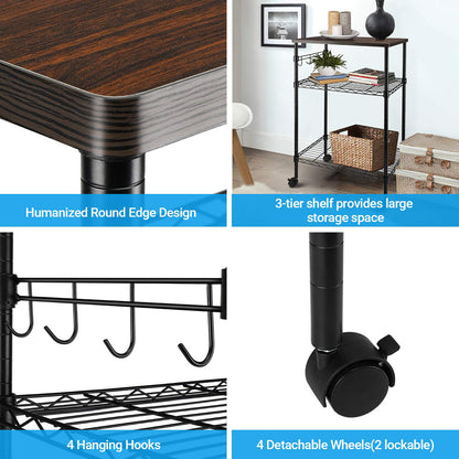 Viva Elite Mobile Utility Cart with Wooden Canopy – The Future of Adaptive Storage