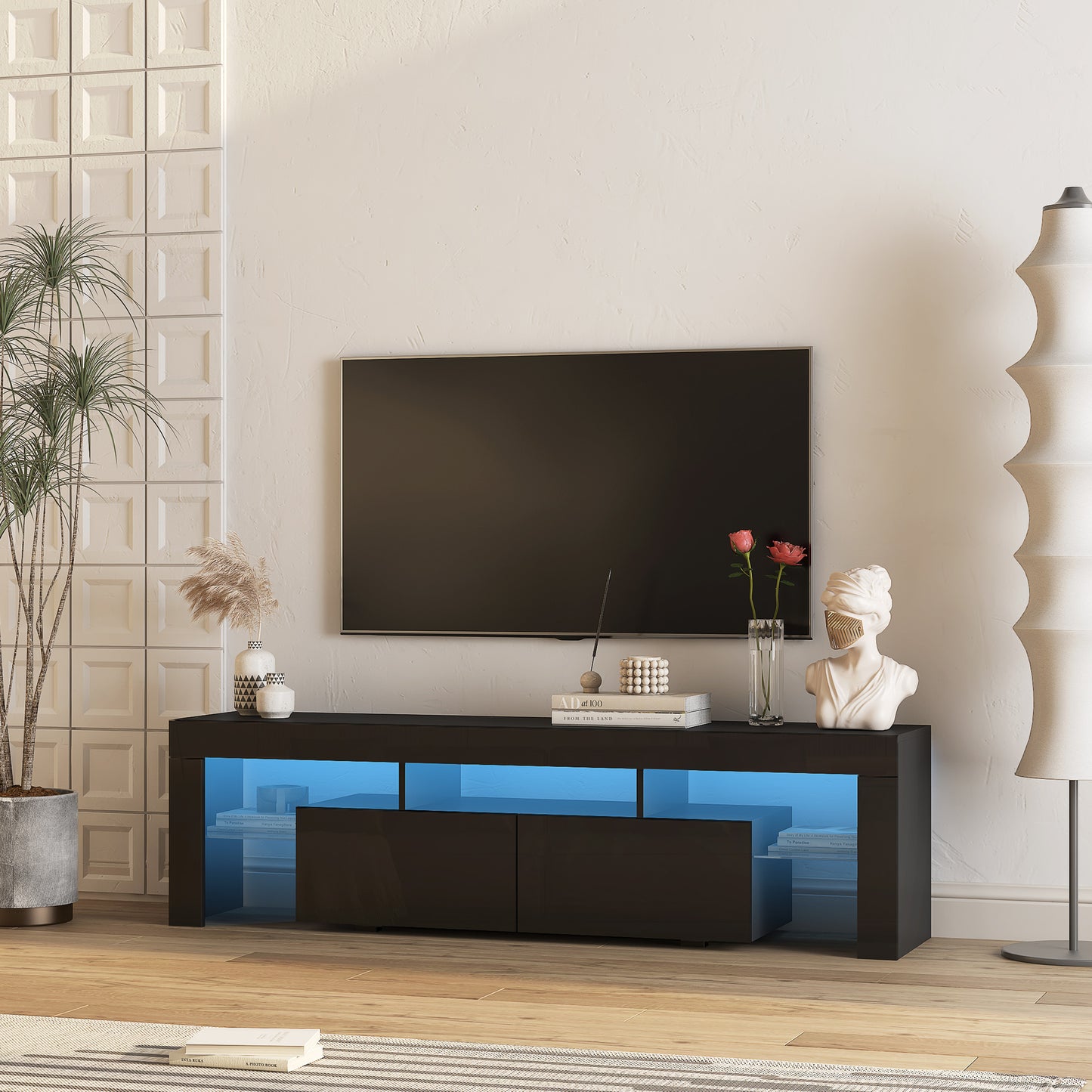 Viva Lumière Collection: The Polaris Noir LED TV Console