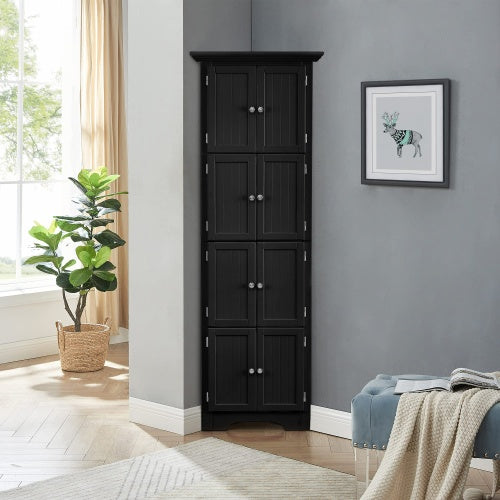 Viva Atelier Summit High Storage Cabinet with Doors and 4 Shelves