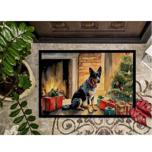 Viva Noël Australian Cattle Dog Christmas Doormat