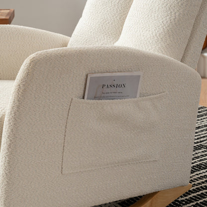 Beige Rocking Chair & Footrest Set | Viva Élan