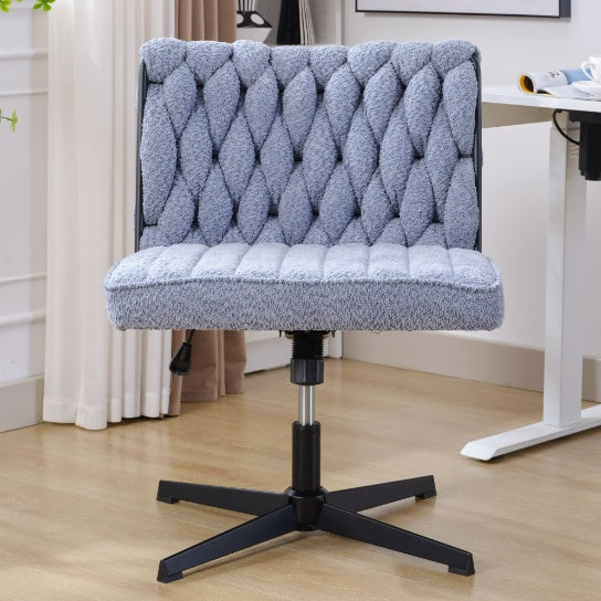 Viva Épure Armless Blue Desk Chair
