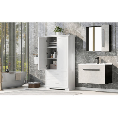 Tall Bathroom Storage Cabinet – Elegant & Space-Saving Organizer
