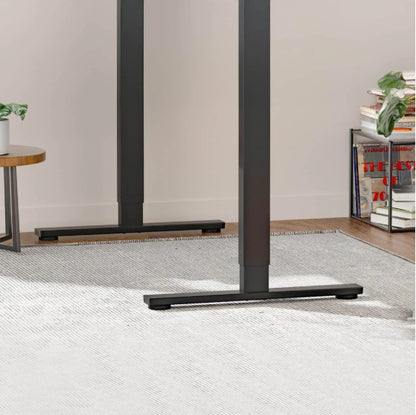 home office desk in a modern home setting