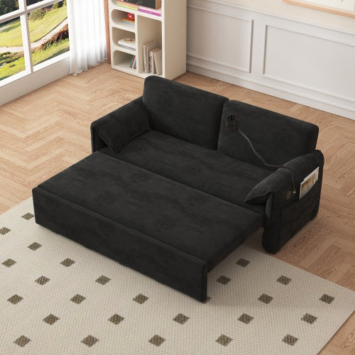 Viva Comfort Series: 63-Inch Velvet Multi-Mode Sofa Bed