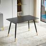 Viva Obsidian Black Modern Kitchen Dining Table