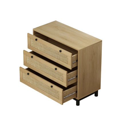Viva Harmony Collection: Viva Harmony Rope-Woven 3-Drawer Storage Cabinet