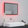 Viva Elite Compact LED Bathroom Mirror - Acrylic Grey 60x37cm