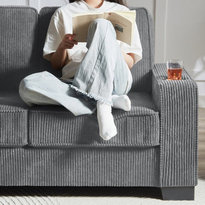 Viva Elite Smart Corduroy 3-Seater Sofa - The Future of Intelligent Comfort