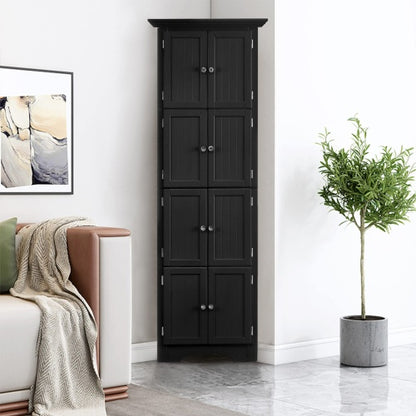 Viva Atelier Summit High Storage Cabinet with Doors and 4 Shelves