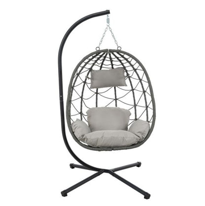 Luxury Hanging Basket Chair for Indoor & Outdoor | Stylish Swing Chair with Stand