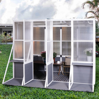 Aria Lean-To Walk-In Greenhouse