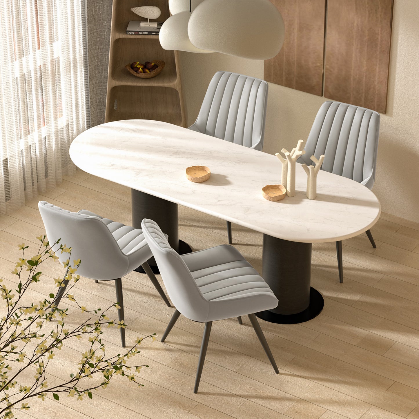 Viva Orion Waterfall-Cushion Swivel Bar Stool