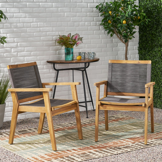 Viva Atelier McGill Gray Chenille Dining Chairs (Set of 2)