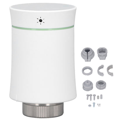 Smart Radiator Thermostat Valve APP Remote Timing Energy Saving Temperature Control Valve Home Heating Valve for Zigbee for Tuya White