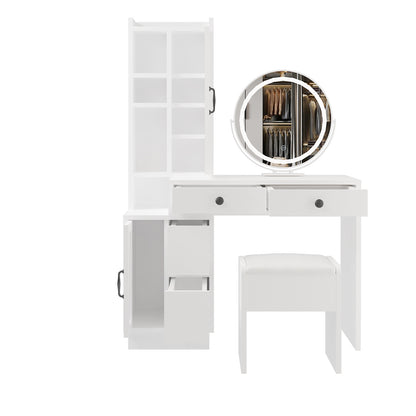 Viva Elite Elegant Four-Drawer Vanity Set – The Future of Sophisticated Beauty Organization