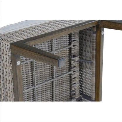 Viva Atelier Marina Light Brown Wicker Patio Armchair