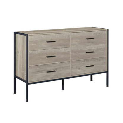 Aria Rustic 6-Drawer Dresser