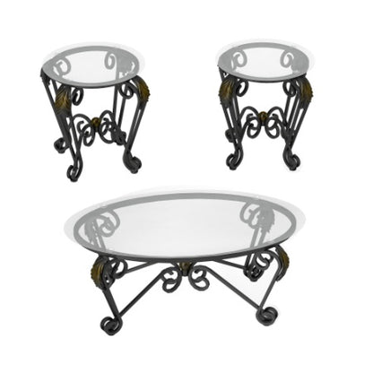 Luxury Tempered Glass Coffee Table Set – Elevate Your Living Space with Modern Elegance