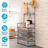 Viva Essentials Collection: 5-Tier Entryway Hall Tree with Coat & Shoe Rack