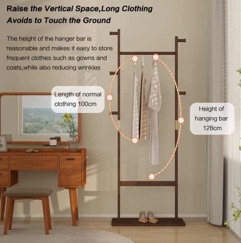 Viva Elmwood Solid Wood Coat Rack Stand