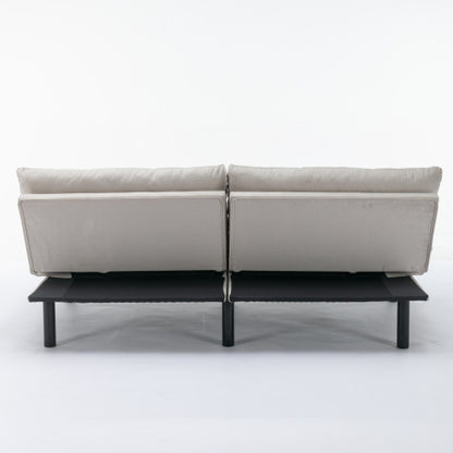 Viva Elite Élan Cream Convertible Folding Sofa Bed - The Future of Serene Elegance