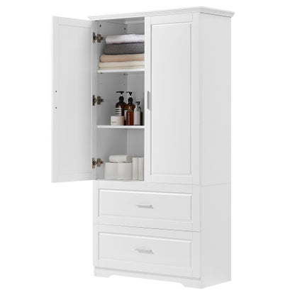 Tall Bathroom Storage Cabinet – Elegant & Space-Saving Organizer