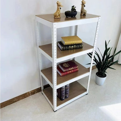 4-Tier Adjustable White Steel Storage Rack | Viva