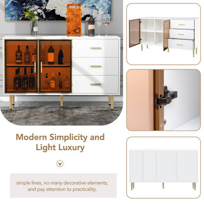 Viva Marquette Marble-Top Buffet Cabinet