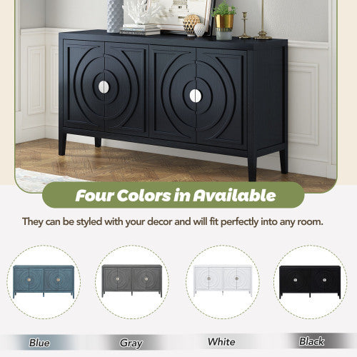Viva Recessed Round Luxe Sideboard