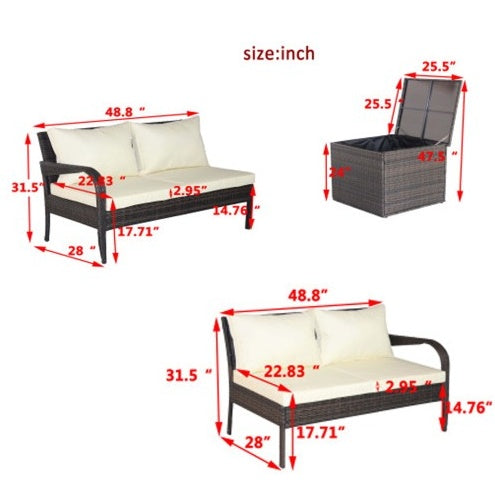 Viva Capri 3-Piece Patio Sectional with Storage – Effortless Sophistication for Urban Outdoor Living