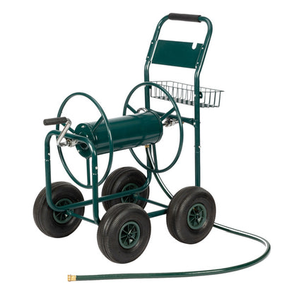Industrial-Style Green Molten Iron Pipe Cart | Sturdy & Multi-Functional Storage Solution