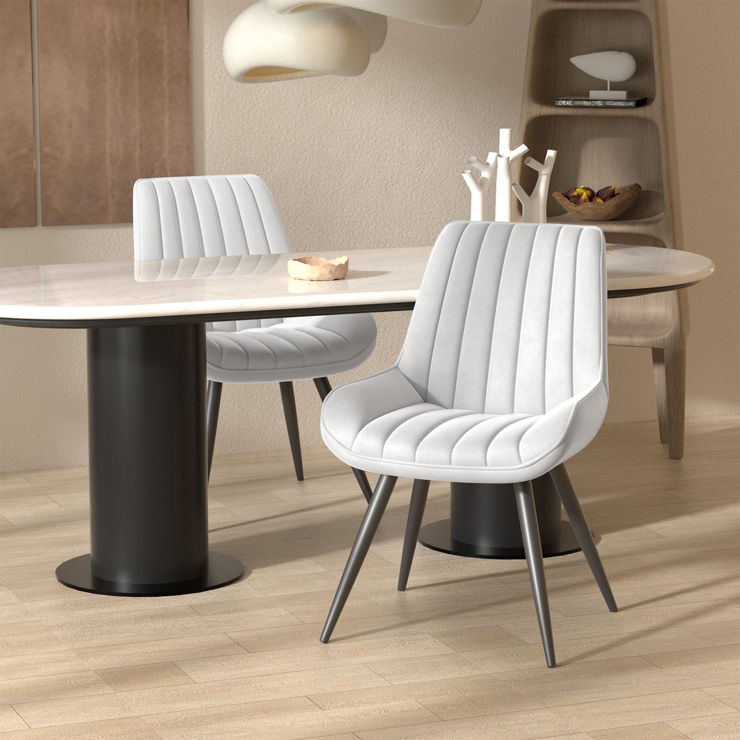 Viva Orion Waterfall-Cushion Swivel Bar Stool