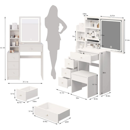 Viva Elite Compact Bedside Vanity Collection - The Future of Space-Smart Beauty