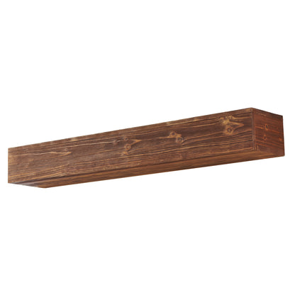 Luxury Country Wood Floating Shelf – Wall-Mounted Mantelpiece for Elegant Home Decor
