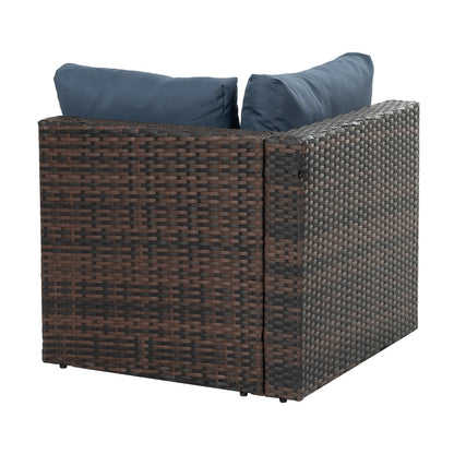 Patio Furniture, Outdoor Furniture, Seasonal PE Wicker Furniture, 5 Set Wicker Furniture With Temper