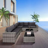 Viva Smart Living Collection: 7‑Piece Outdoor Wicker Patio Set