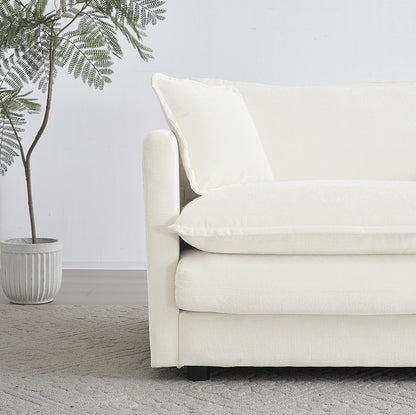 Viva Elite Allegra Modern Fabric Double Sofa with 4 Pillows - The Future of Refined Comfort