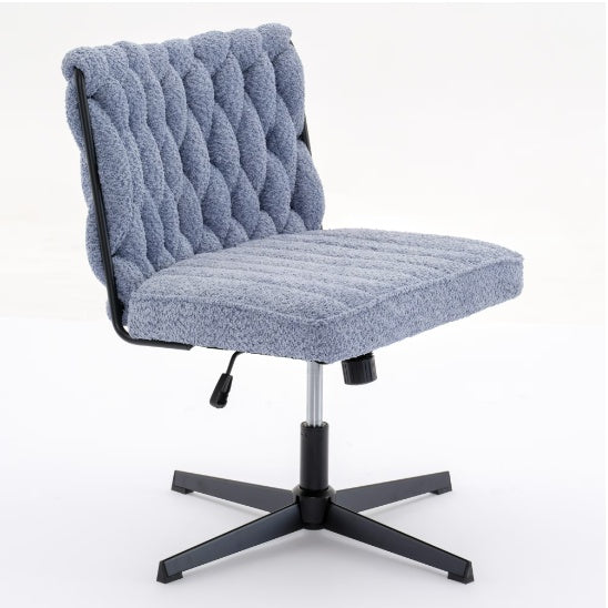 Viva Épure Armless Blue Desk Chair
