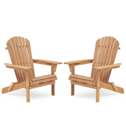 Aria Coastal Folding Adirondack Chairs (Set of 2)