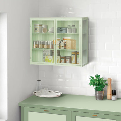 Viva Celestine Mint Green Glass Door Cabinet