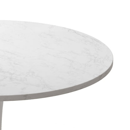 White 32-in Round Dining Table | Viva Vesper