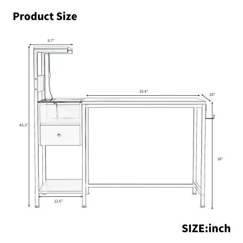 Viva Meridian Power & Storage Computer Desk