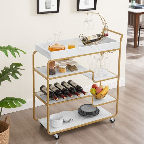 The Viva 6-Tier Bar Cart – Where Sophisticated Entertaining Begins
