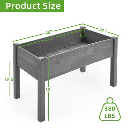 Elevated Wooden Garden Bed with Legs – Premium Outdoor Planter Box