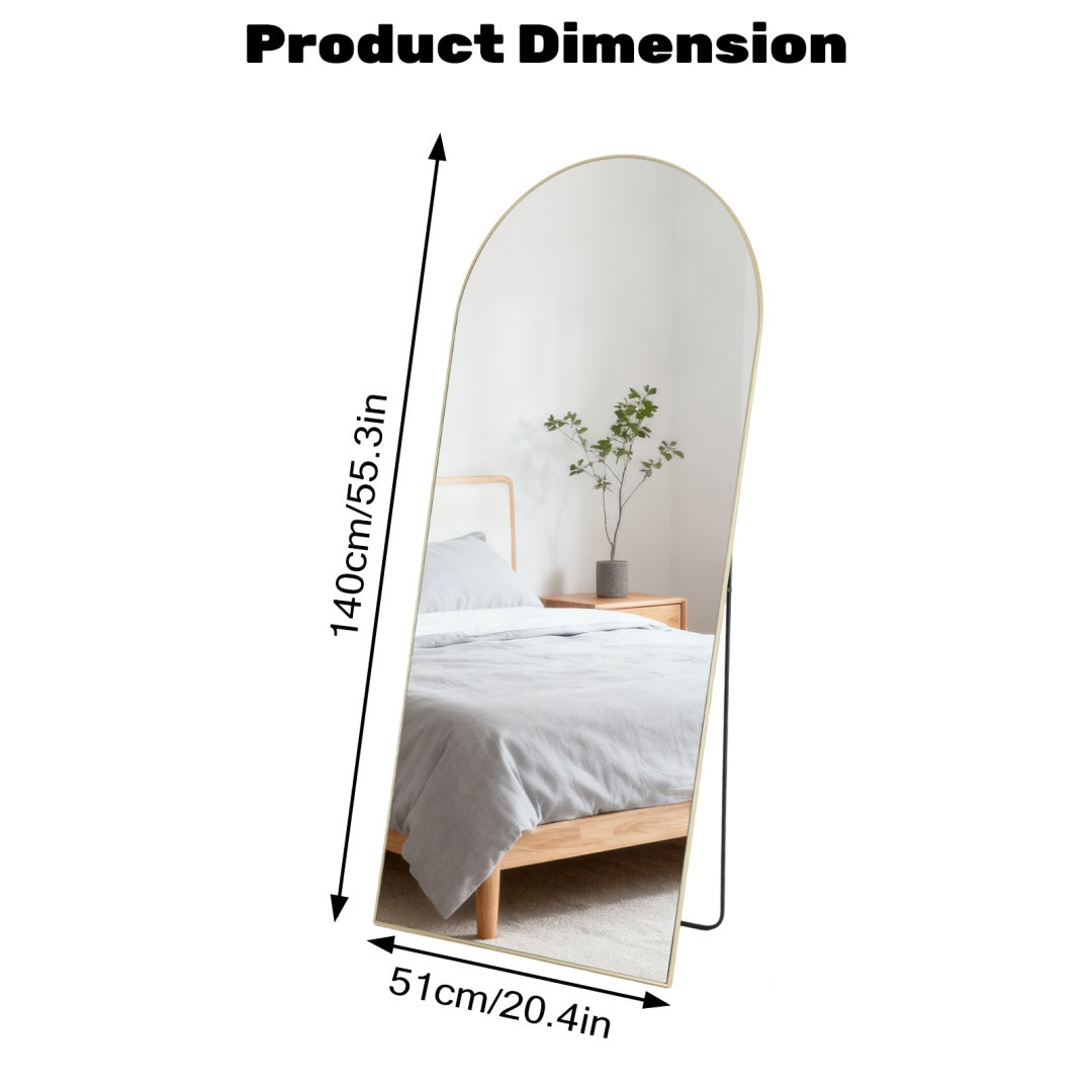 full length floor mirror black & gold 19 21 24 for entryways view 2