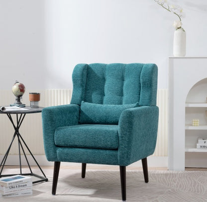 Teal Upholstered Armchair | Viva Cozy Luxe