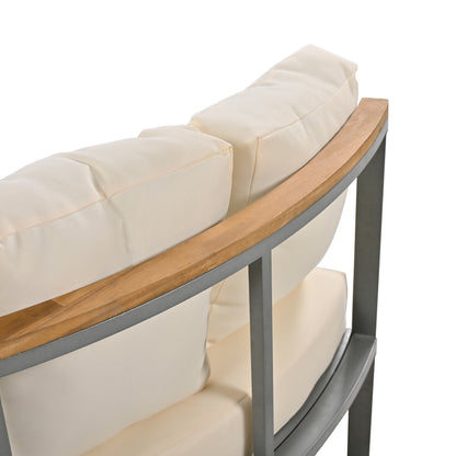 Beige 4-Piece Outdoor Courtyard Conversation Set | Viva Metro